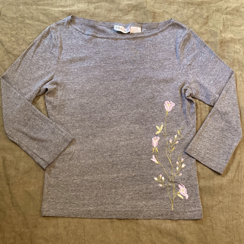 Grey Energie Floral Top